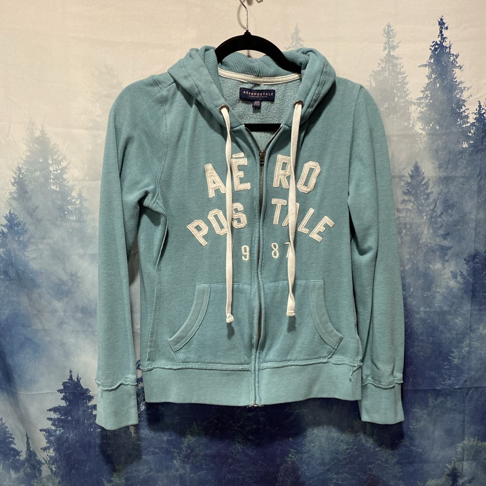 Aeropostale Full Zip Hoodie Sweater‎ For Women Sz Medium